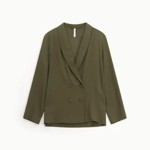 Blazer fluide croisé Imperial Loden